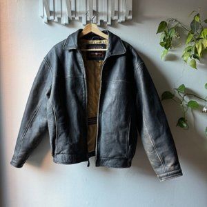 Vintage Andrew Marc Leather Jacket (Size: S)